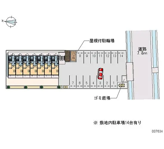 ★手数料０円★福山市南蔵王町　月極駐車場（LP）